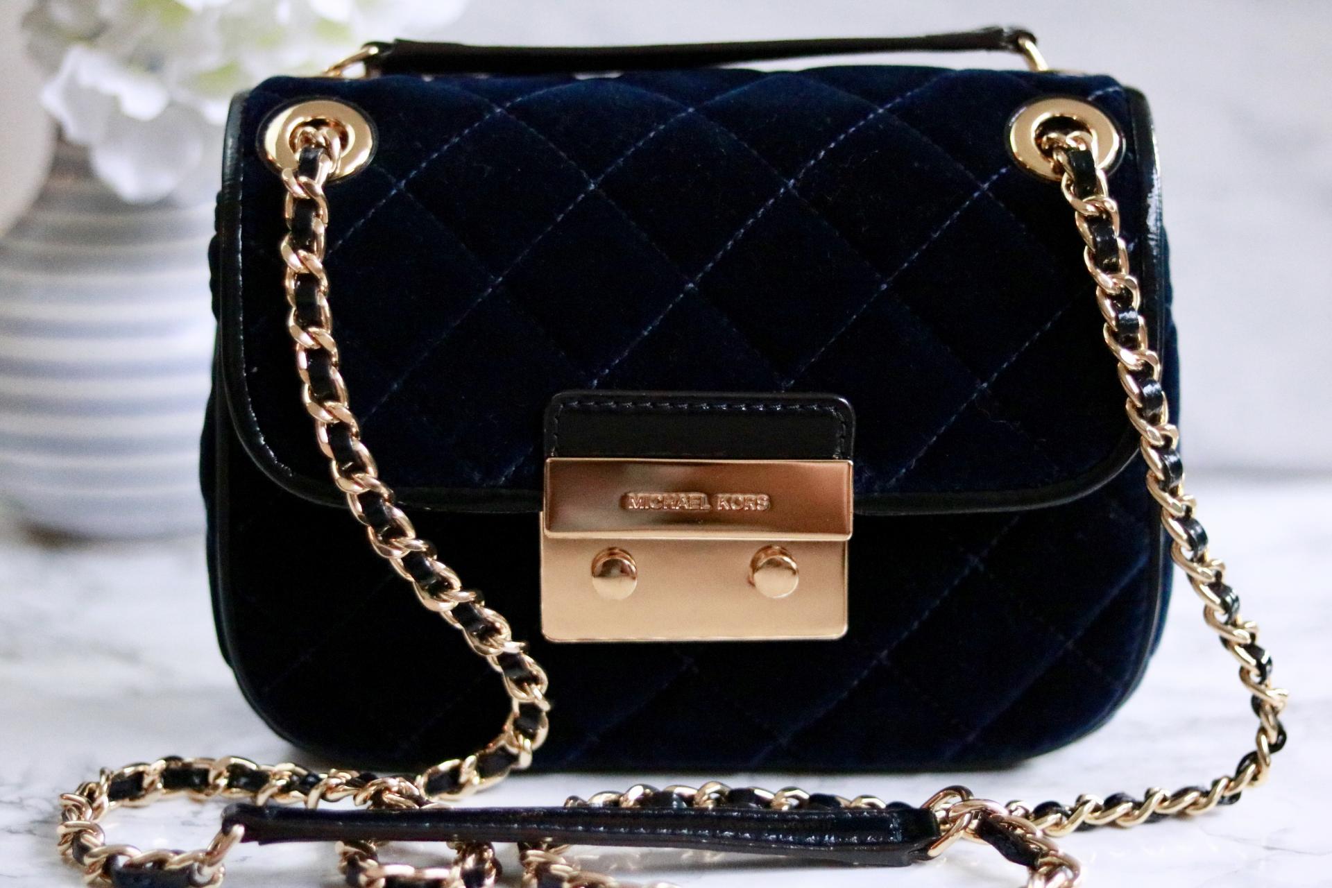 What's in My Bag Michael Kors Velvet Sloan Crossbody Katie Actually