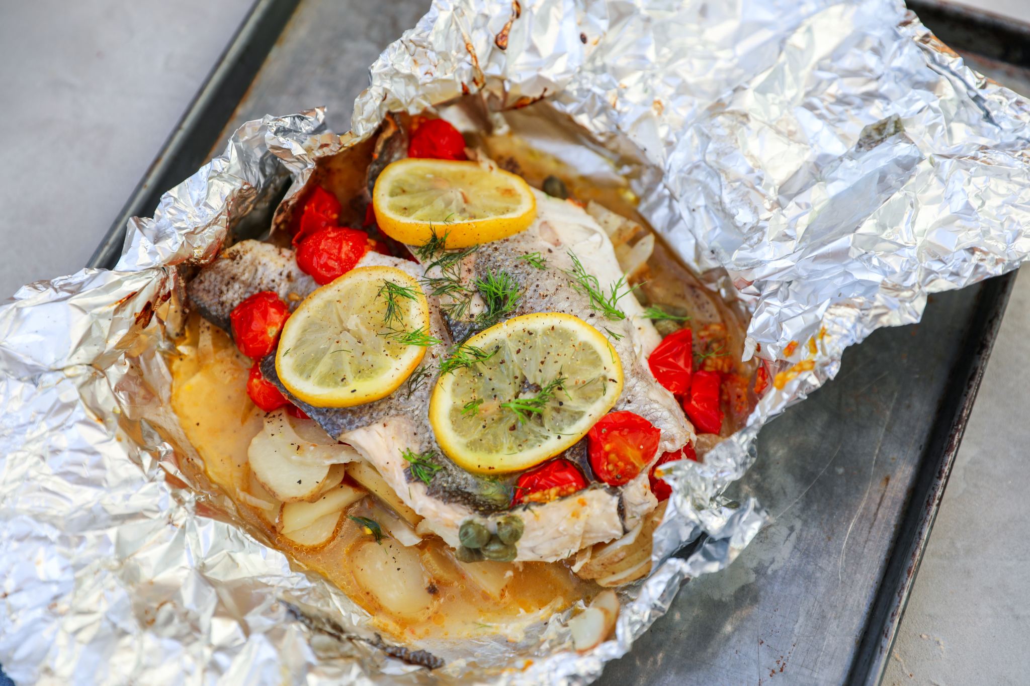 Cooking Fish In A Bag (En Papillote) Recipe Katie Pix