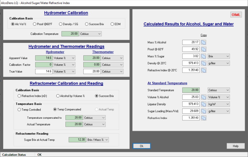 Measuring ABV or Proof obscured by sugar AlcoDens LQ