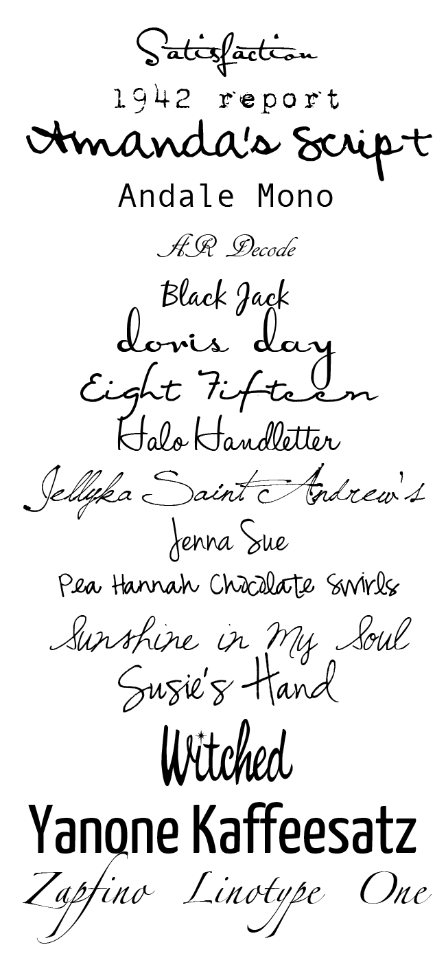 My favourite fonts and how to download fonts to your computer My favourite fonts and how to download fonts to your computer