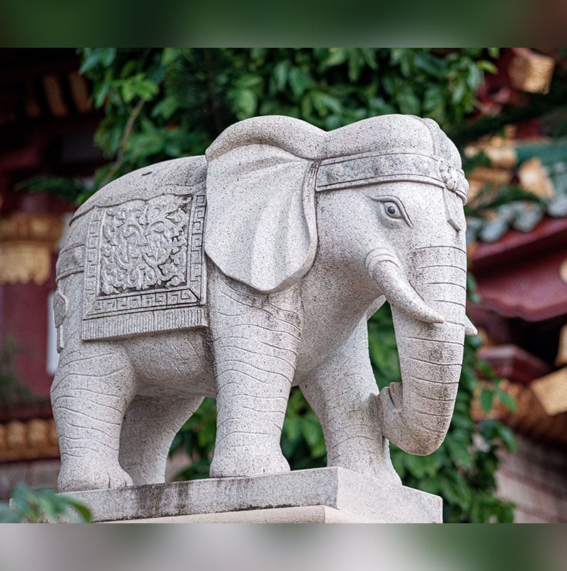 Indian Elephant Statue Granite Elephant Statue
