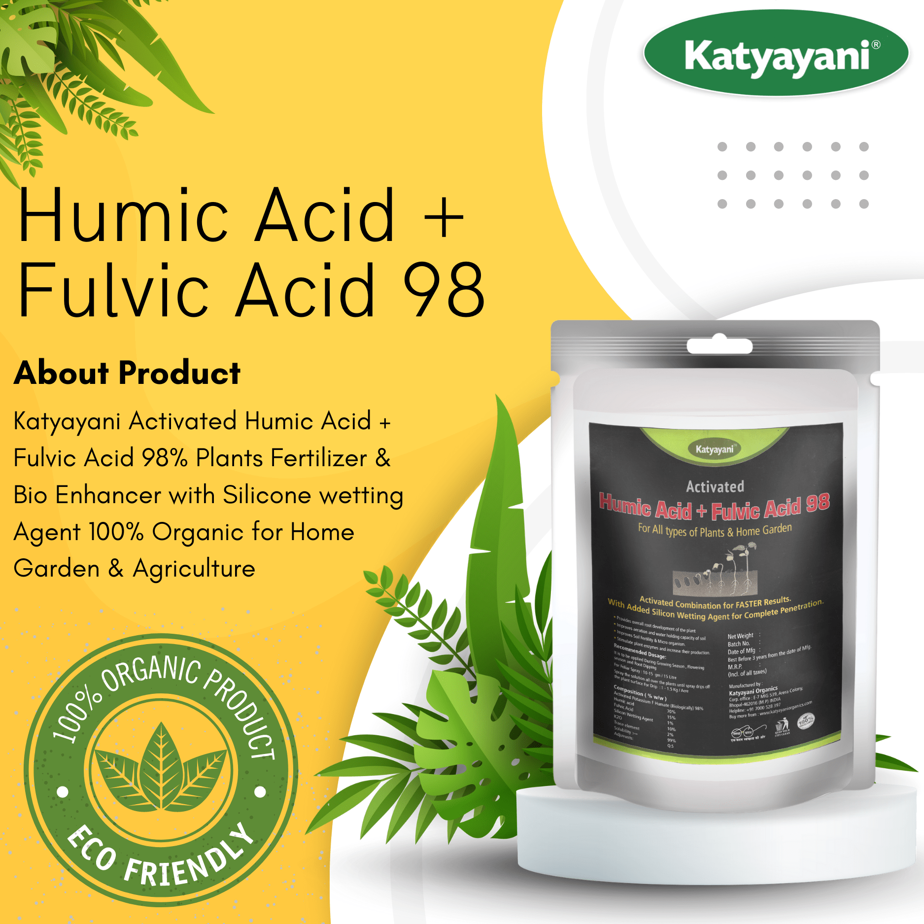 Katyayani Activated Humic Acid + Fulvic Acid Katyayani Organics