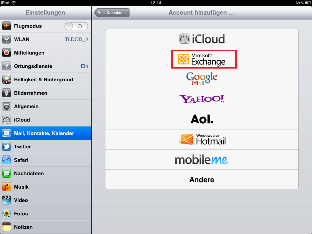 EMail, Kontakte und Kalender synchronisieren mit Exchange ActiveSync