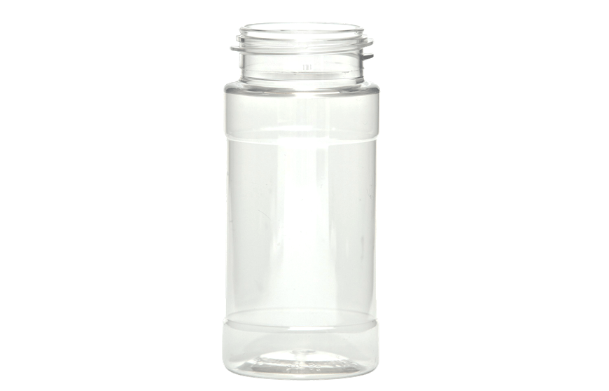 4 oz Clear PET Plastic Spice Jar Kaufman Container