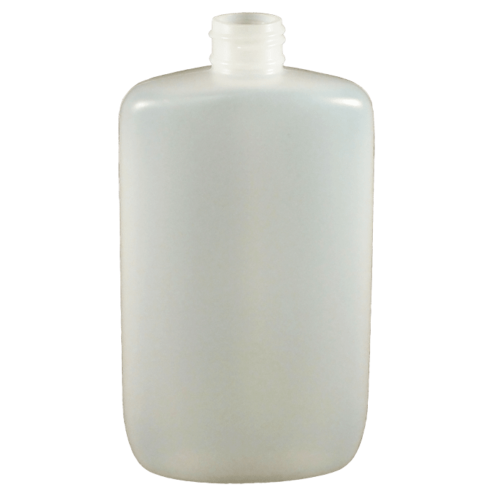 8 oz Natural HDPE Plastic Straight Sided Oval Bottle Plastic Oval