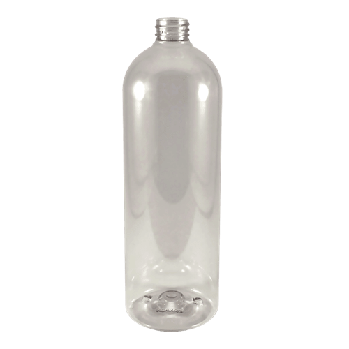 Clear Plastic Bottles 1 Liter Round Bottle Kaufman Container