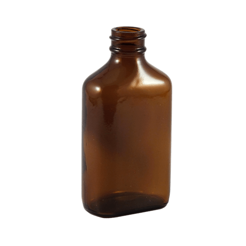 2 oz Amber Glass Century Oval Bottle Amber Glass Bottles Kaufman
