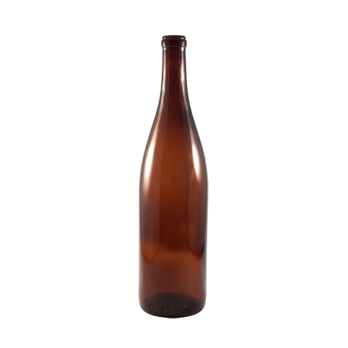 Wine Packaging 750 ml Amber Glass Wine Bottle Kaufman Container