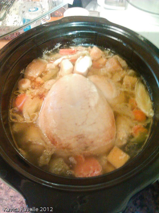 Kavey Eats » Slow Cooker Poached Chicken