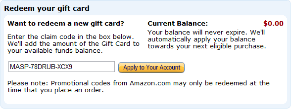 How to Add Gift Cards / Certificates to Your Amazon Account? Kavoir LLC