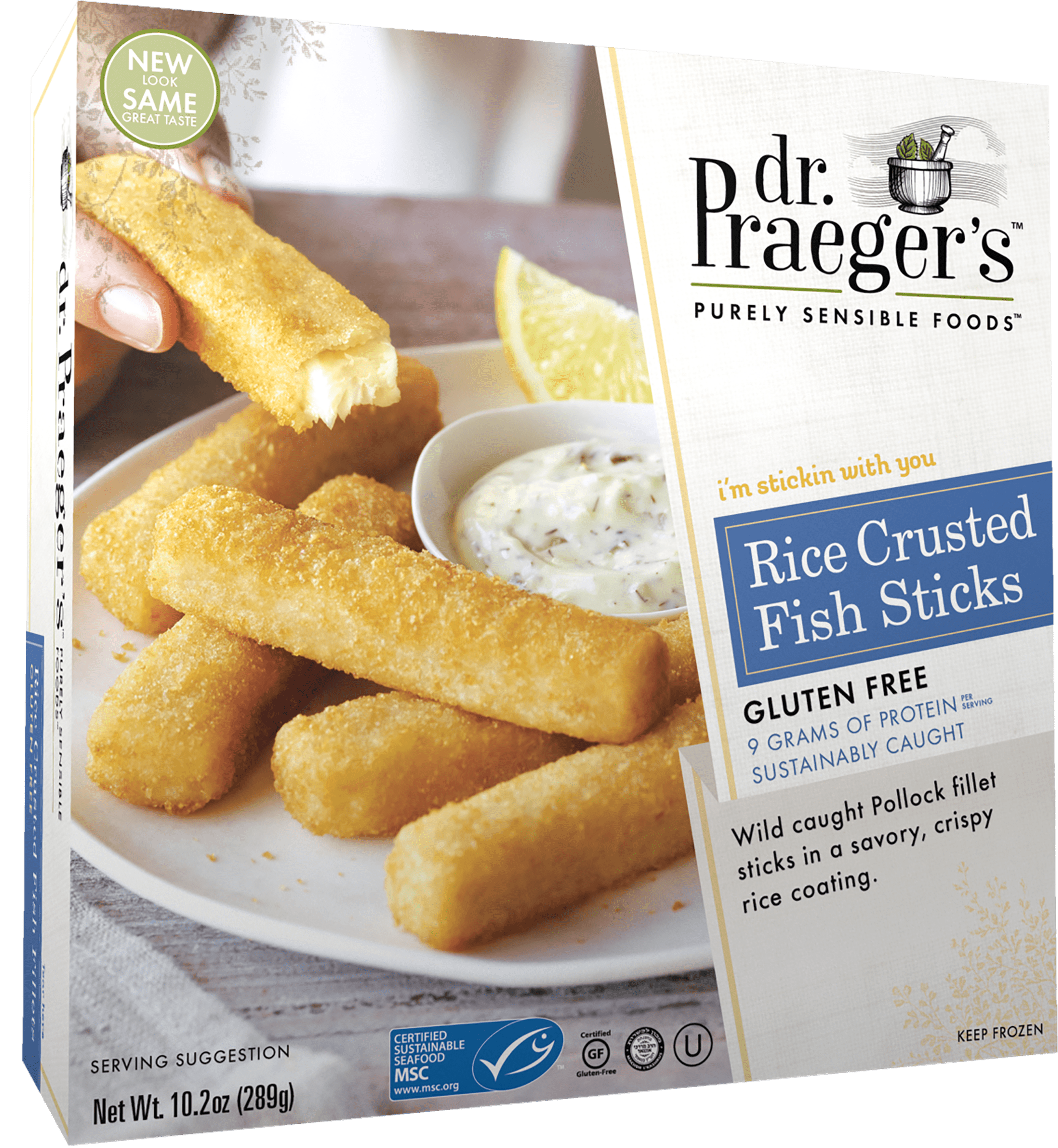 Dr. Praegers Gluten Free Rice Crusted Fish Sticks Kayco