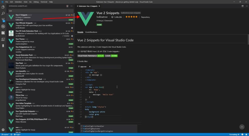 Best Visual Studio Code Vue.js extensions for Sitecore JSS development