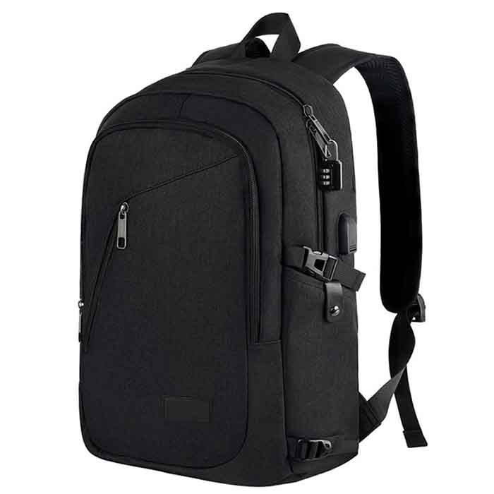 Anti Theft Business Laptop Backpack with USB Charging Port Fits UNDER