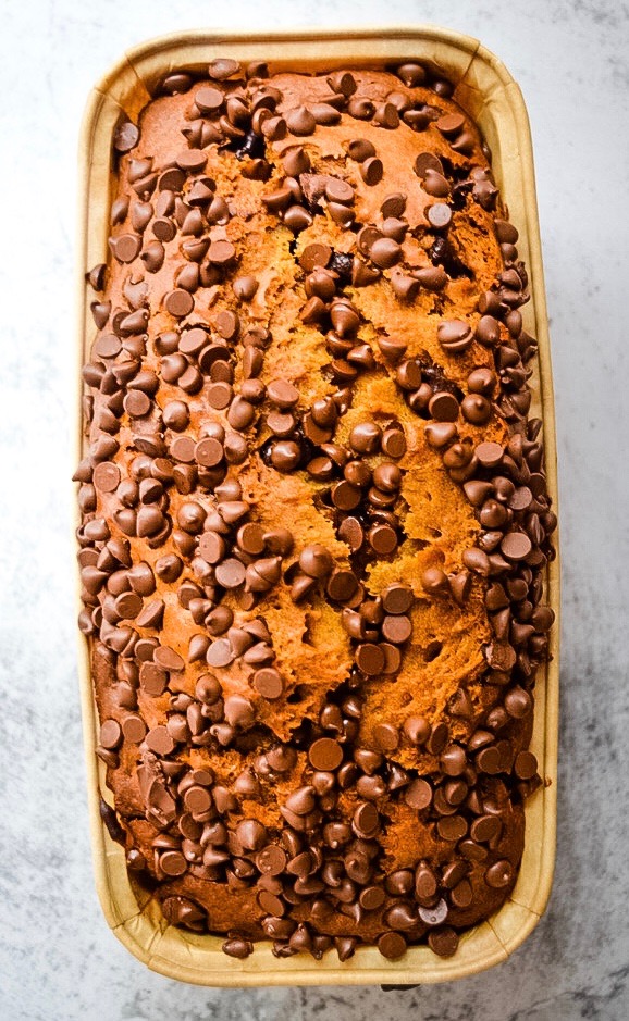 Pumpkin Chocolate Chip Bread Kay's Clean Eats