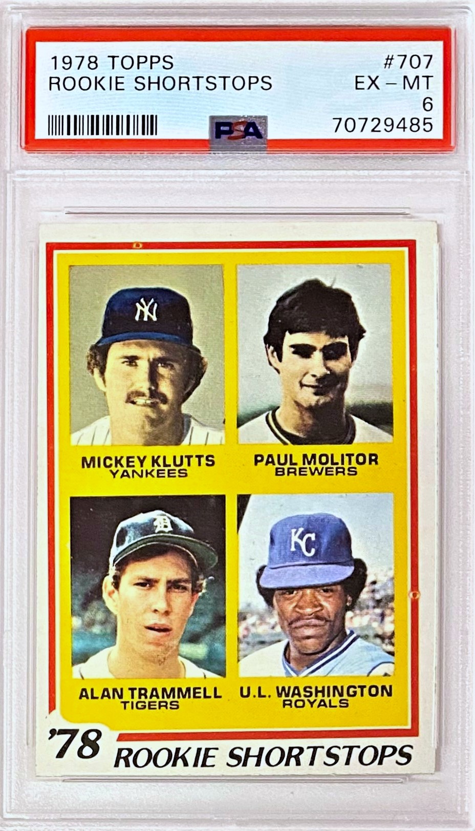 Alan Trammell & Paul Molitor 1978 Topps Detroit Tigers/Milwaukee