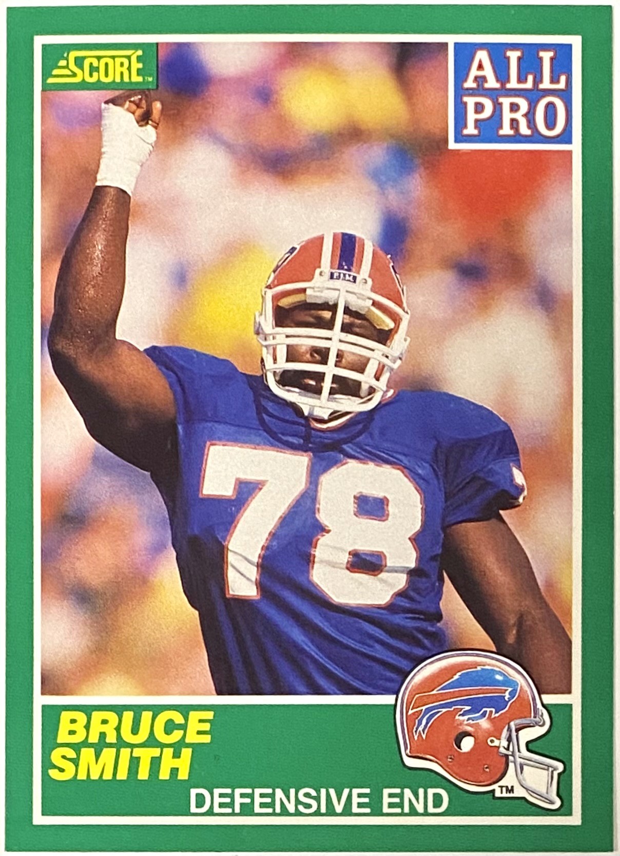Bruce Smith 1989 Score Buffalo Bills Football Card KBK Sports