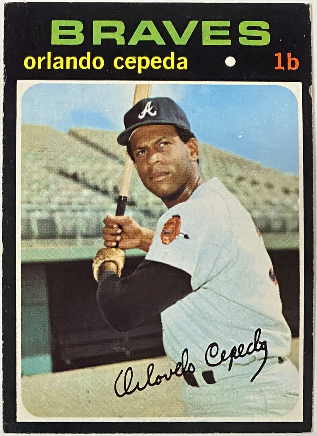 Orlando Cepeda 1971 Topps Atlanta Braves Baseball Card KBK Sports