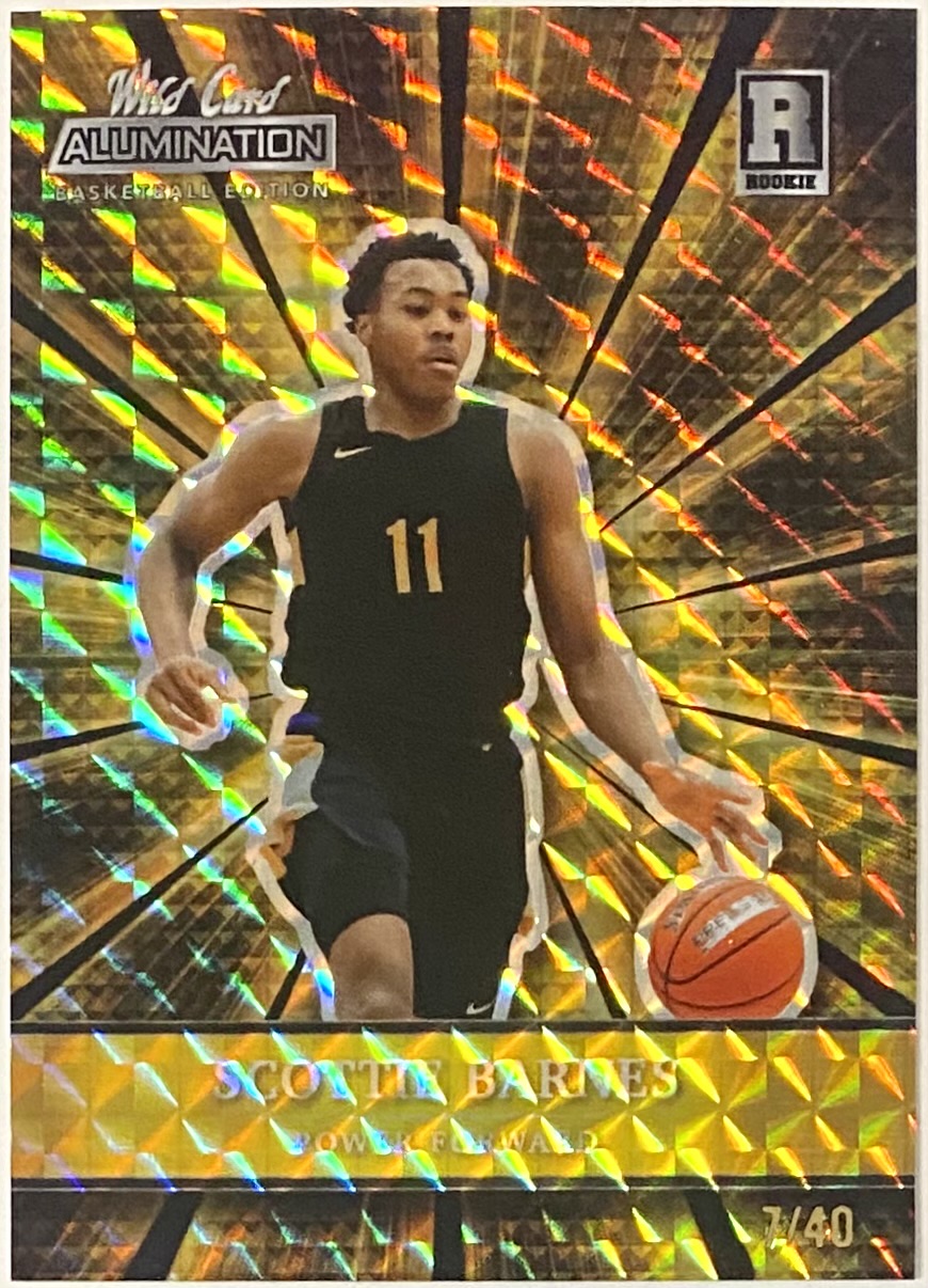 Scottie Barnes 202122 Wild Card Alumination Basketball Gold Mosaic