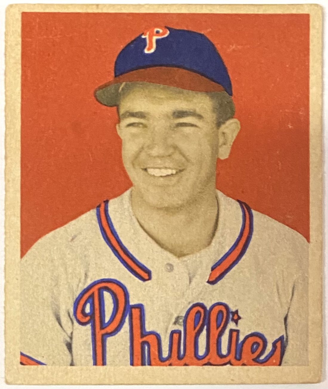Willie "PuddinHead" Jones 1949 Bowman Philadelphia Phillies Baseball