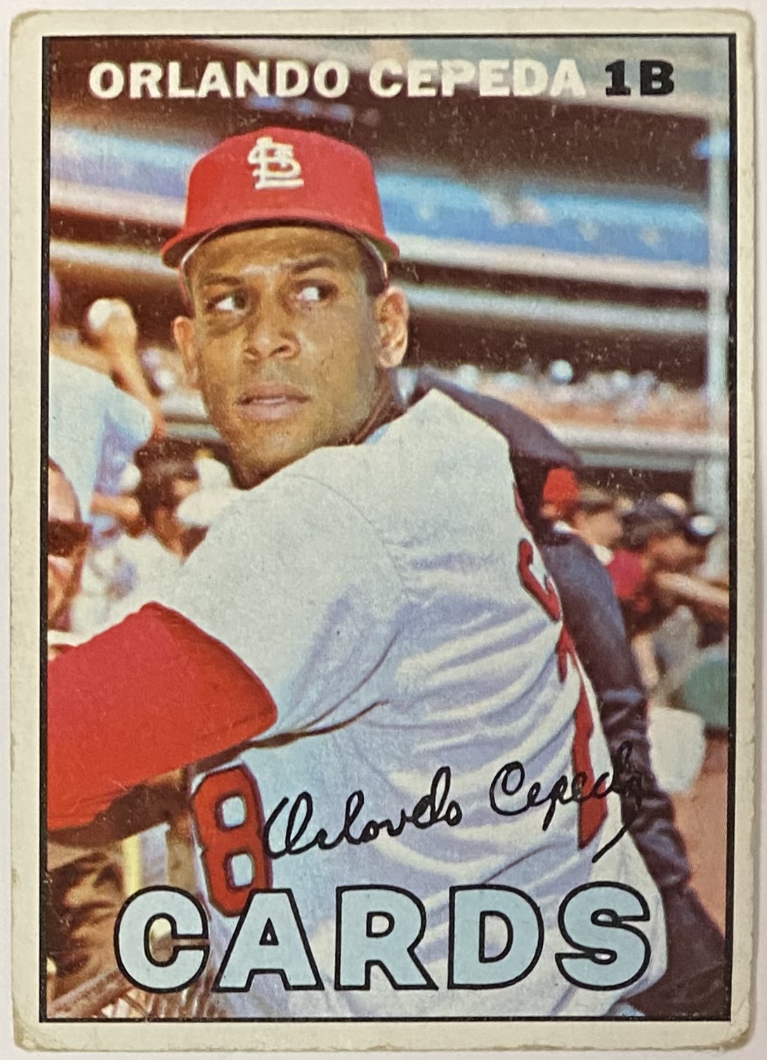 Orlando Cepeda 1967 Topps St. Louis Cardinals Baseball Card KBK Sports