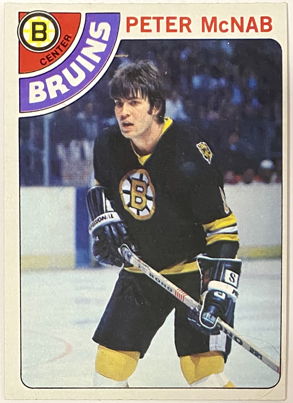 Peter McNab 197879 Topps Boston Bruins Hockey Card KBK Sports