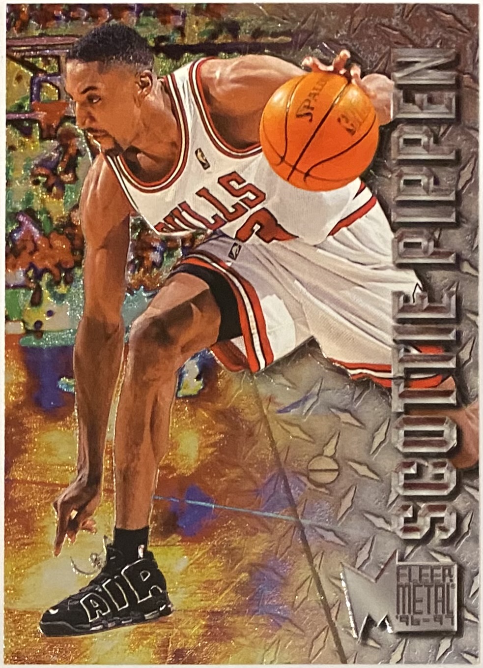 Scottie Pippen 199697 Fleer Metal Chicago Bulls Basketball Card KBK