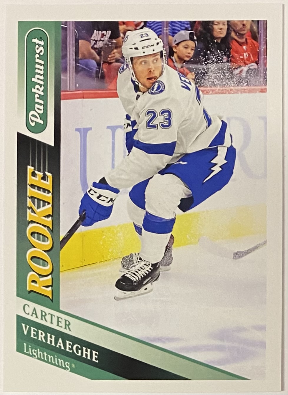 Carter Verhaeghe 201920 Parkhurst Hockey Tampa Bay Lightning Rookie