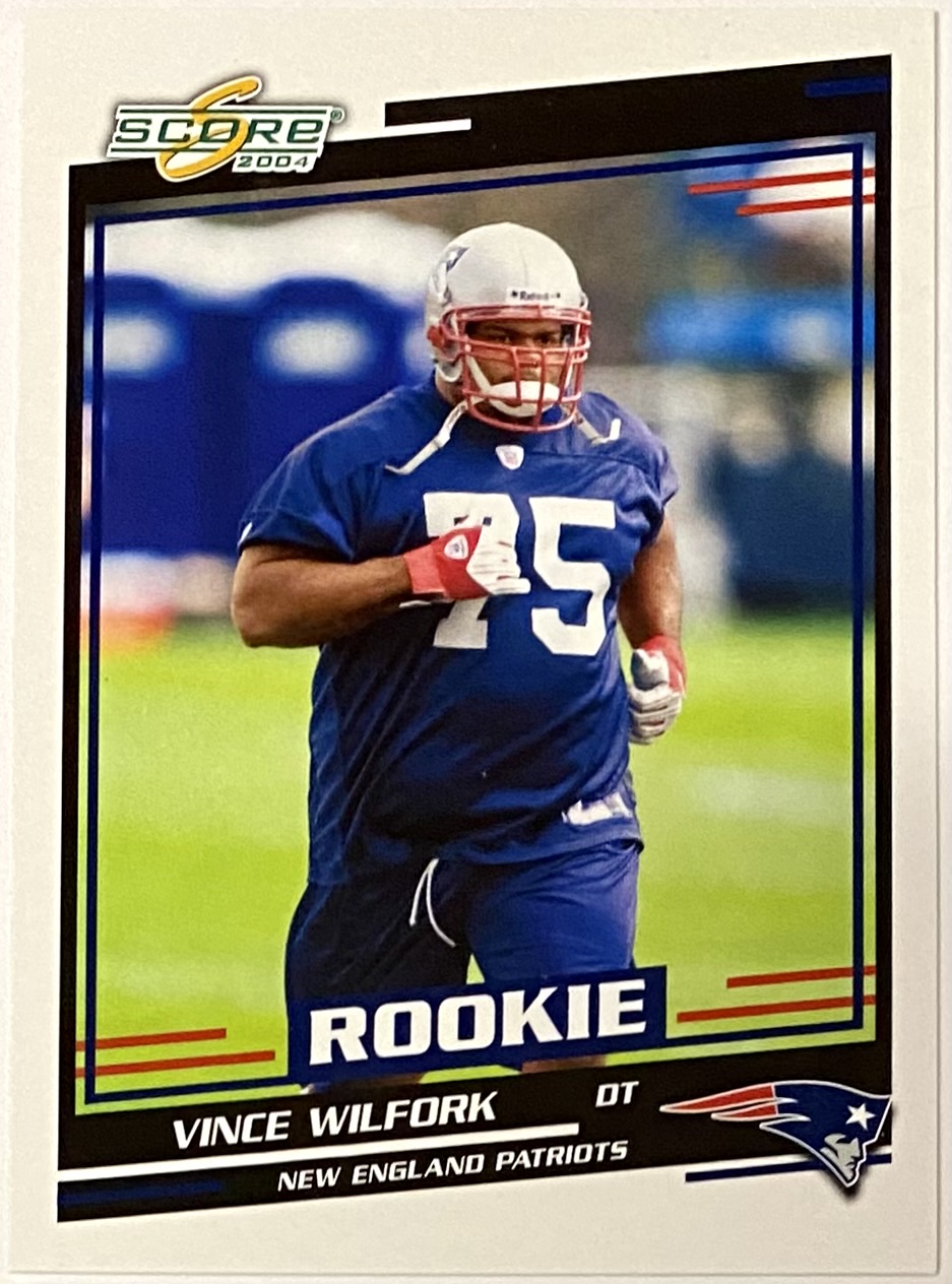 Vince Wilfork 2004 Score New England Patriots Football Rookie Card