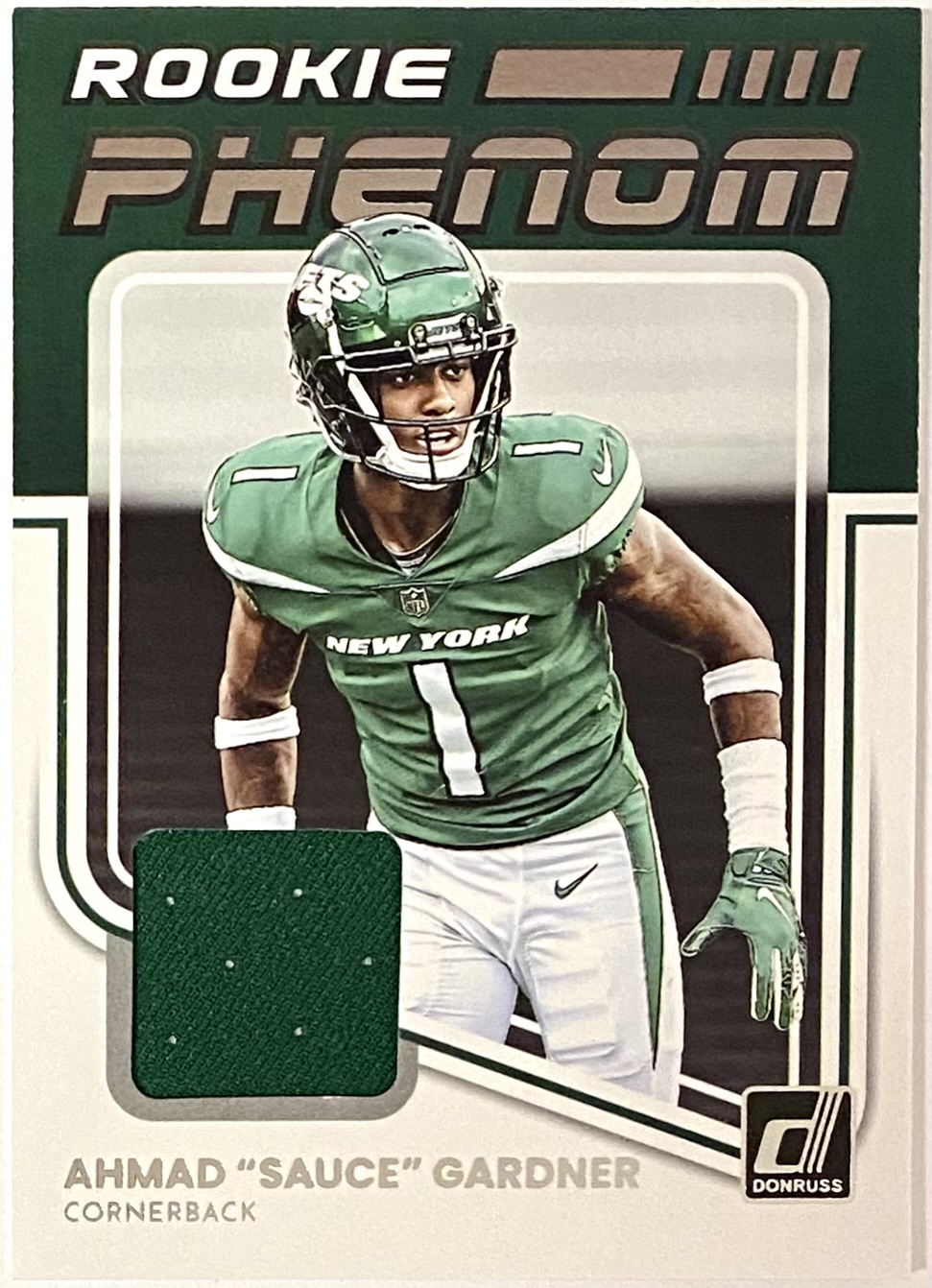 Ahmad "Sauce" Gardner 2022 Panini Donruss Football New York Jets Rookie