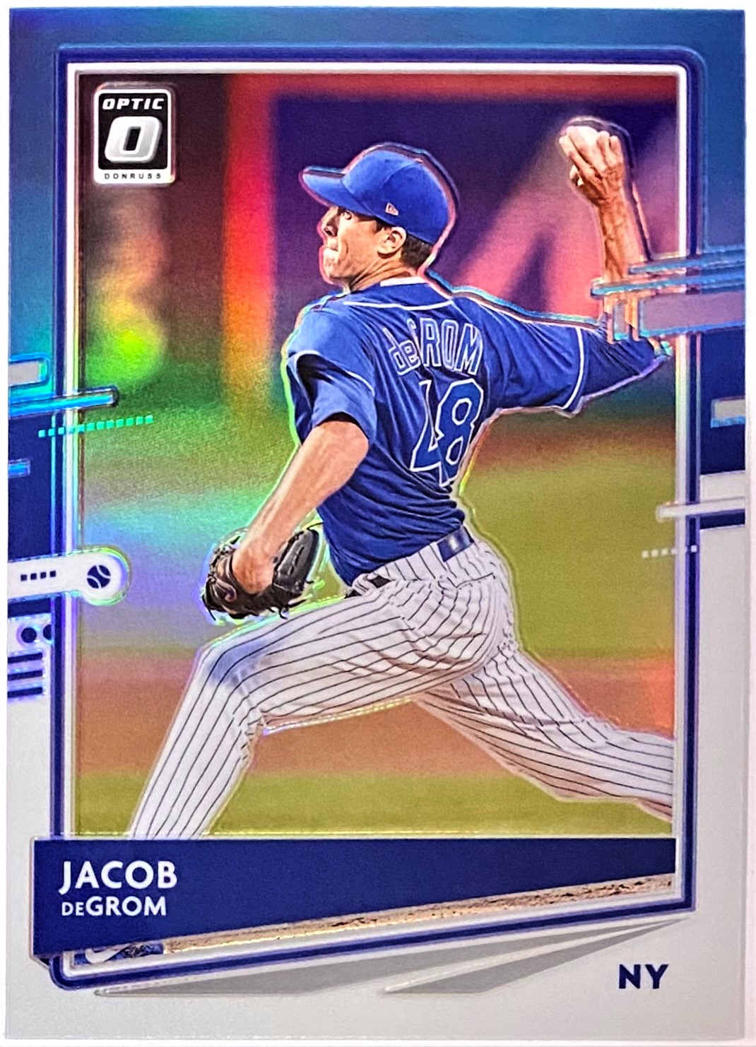Jacob deGrom 2020 Panini Donruss Optic Baseball New York Mets Carolina