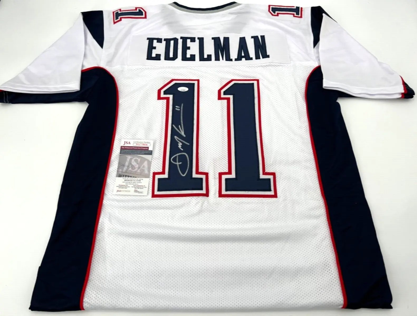 Julian Edelman Autographed New England Patriots Custom White Jersey
