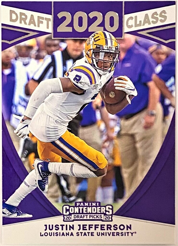 Justin Jefferson 2020 Panini Contenders Draft Picks Football LSU Tigers