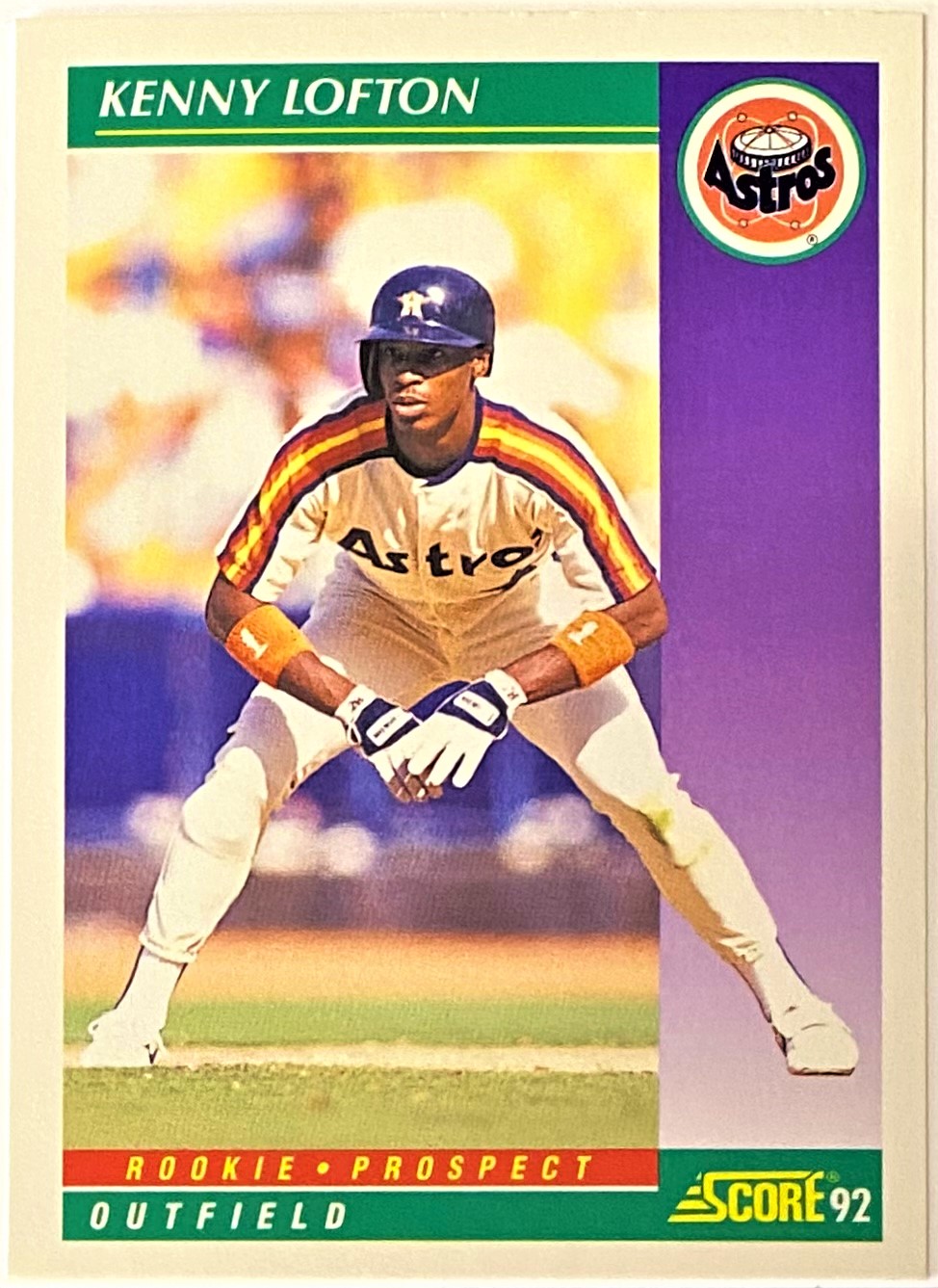 Kenny Lofton 1992 Score Houston Astros Baseball Rookie Card KBK Sports