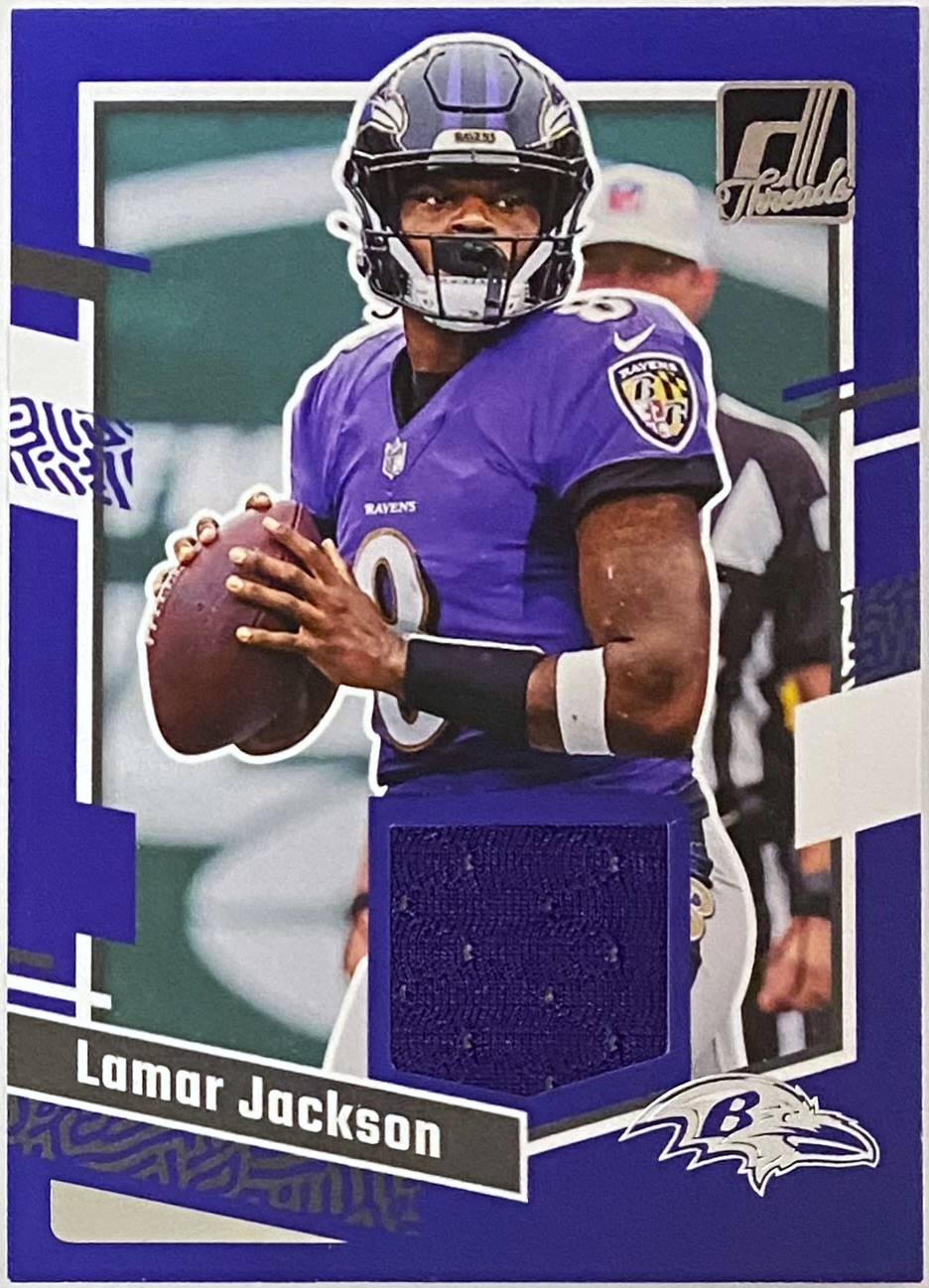 Lamar Jackson 2023 Panini Donruss Football Baltimore Ravens Card w