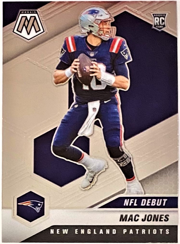 Mac Jones 2021 Panini Mosaic Football New England Patriots Rookie Card KBK Sports