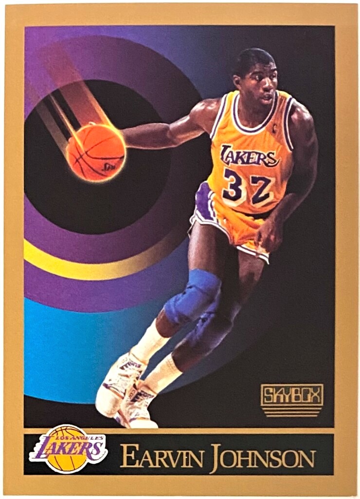 Magic Johnson 199091 Skybox Los Angeles Lakers Basketball Card KBK
