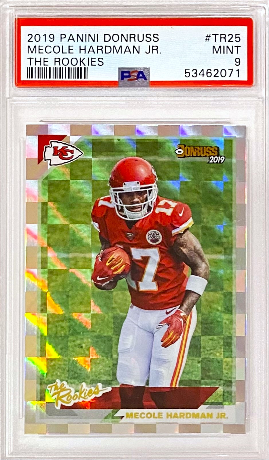 Mecole Hardman Jr. 2019 Panini Donruss Football Graded The Rookies Card
