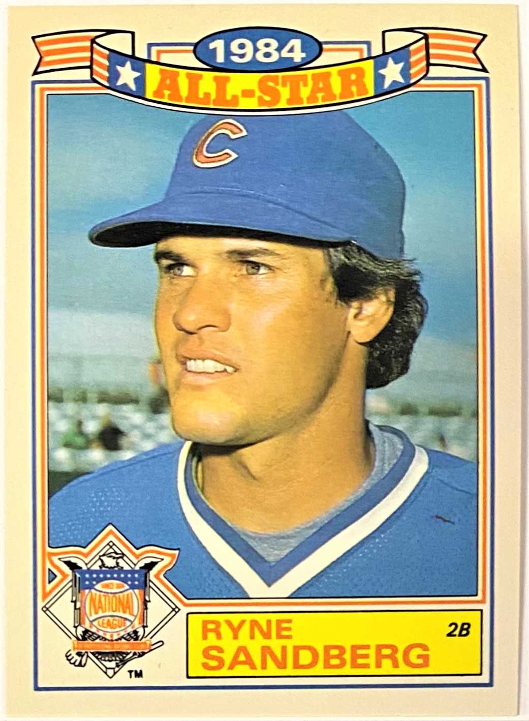 Ryne Sandberg 1985 Topps Chicago Cubs Baseball AllStar Card (HOF