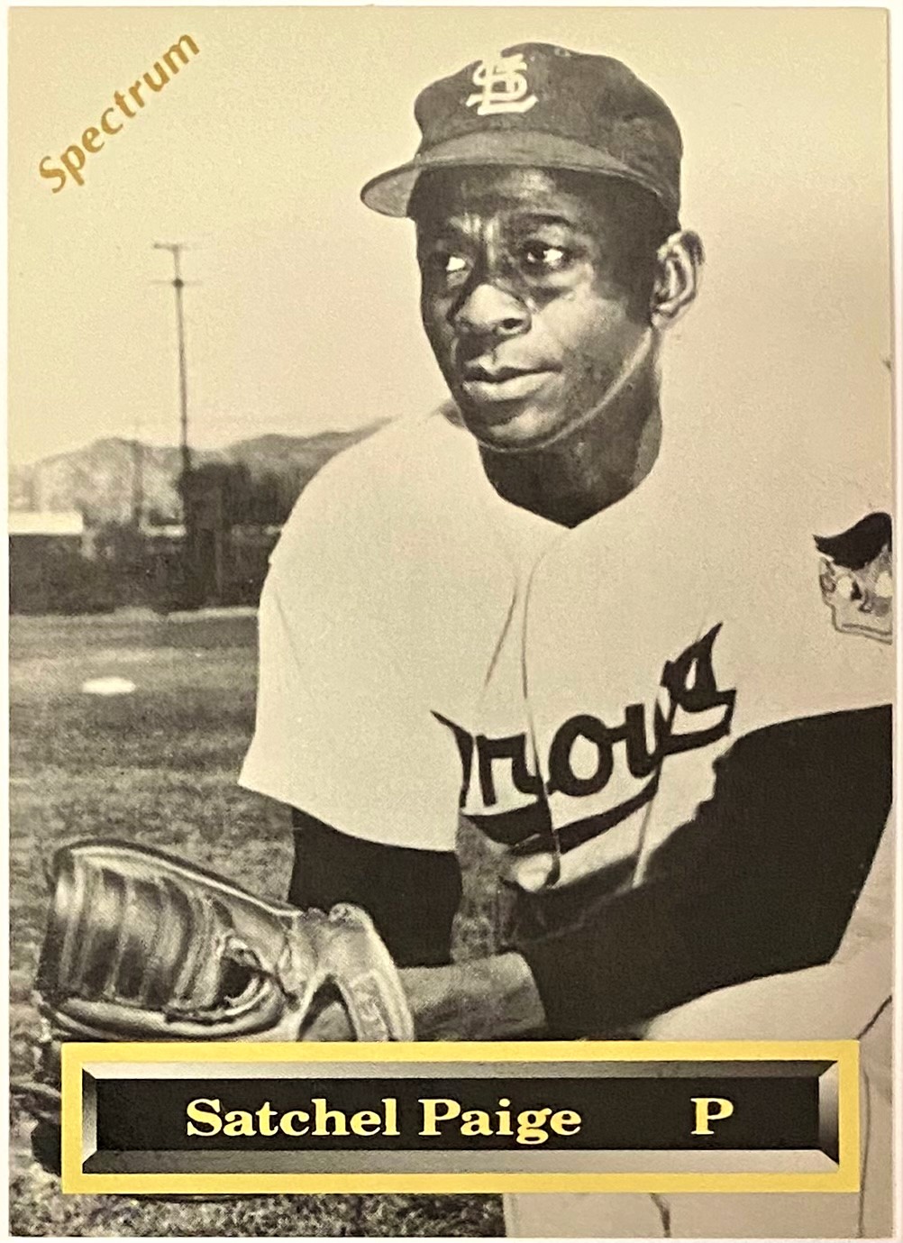 Satchel Paige 1993 Spectrum Birmingham Black Barons Baseball 24K Gold