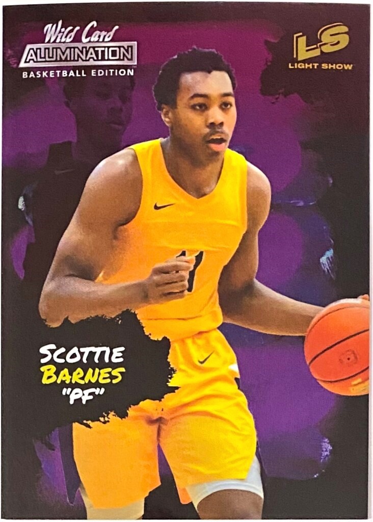 Scottie Barnes 202122 Wild Card Alumination Basketball Light Show