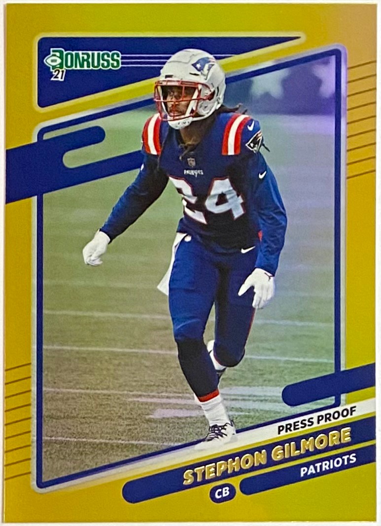Stephon Gilmore 2021 Panini Donruss Football New England Patriots Press