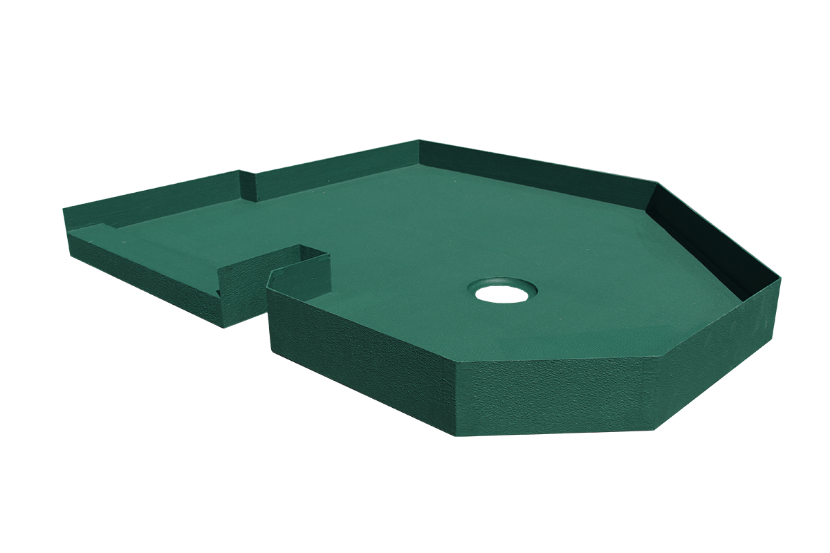 Point Drain Tile Basin® KBRS Shower Systems