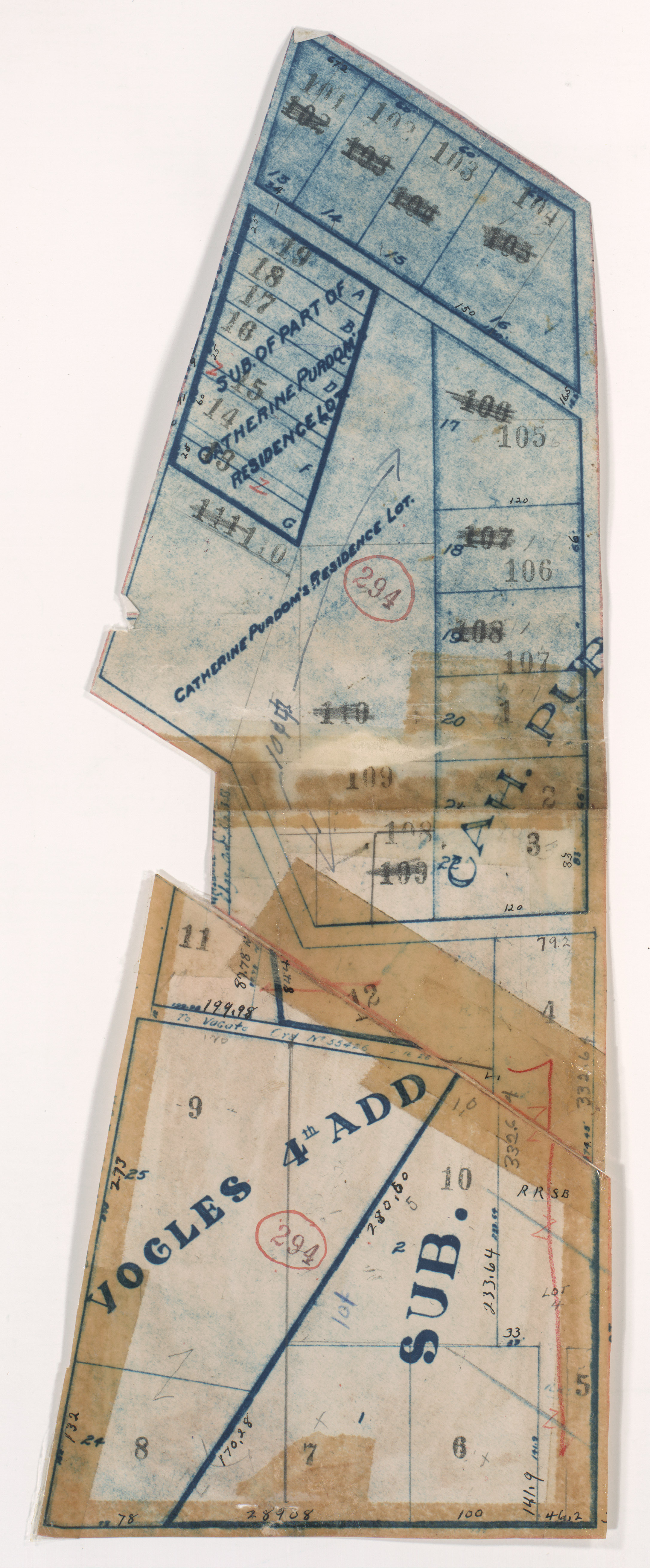 Tax Assessment Block Map, Kansas City, MO, District 11, Block 294 KC1940