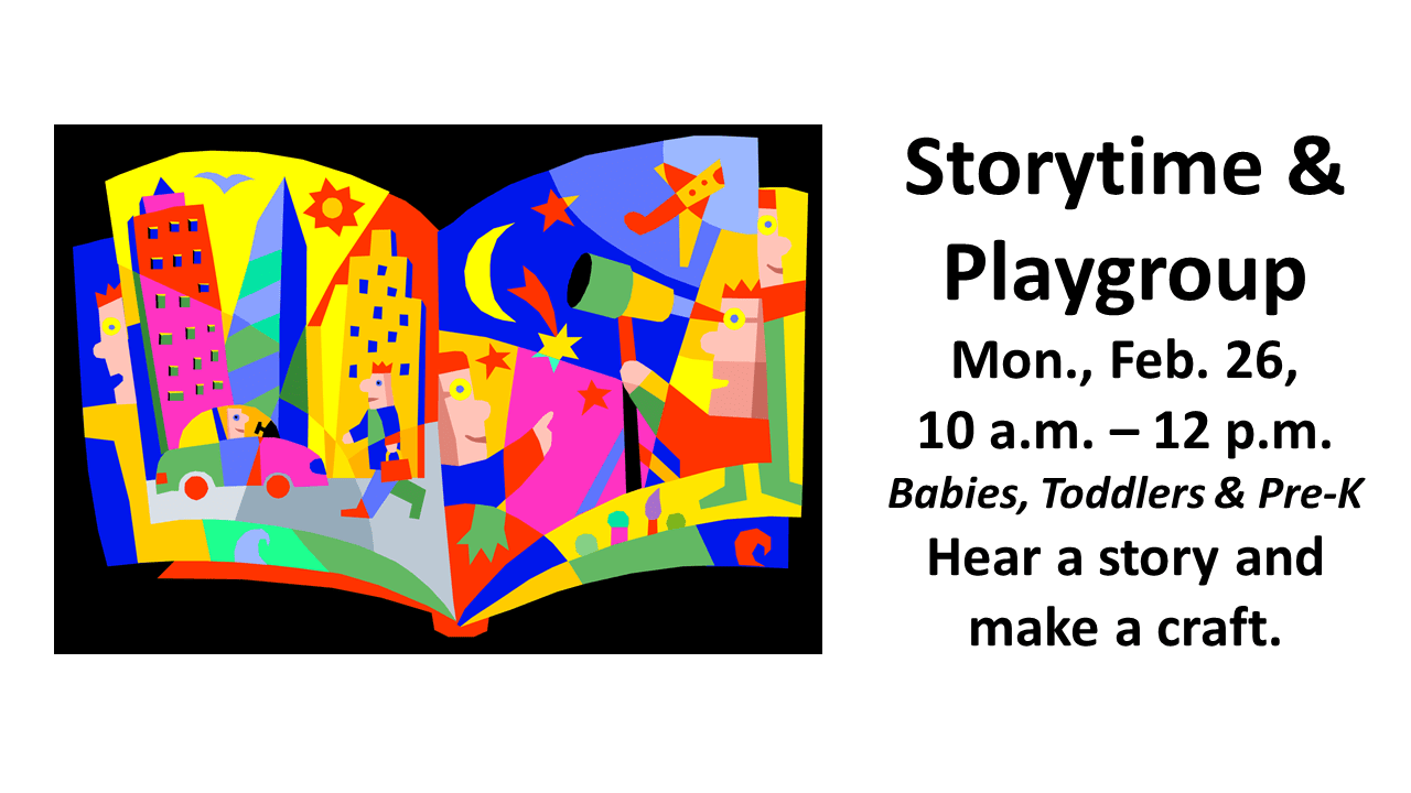 Storytime and Playgroup Kanawha County Public Library