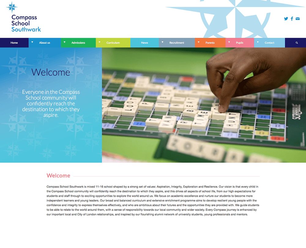 Kcreate Compass Schools site Redesign