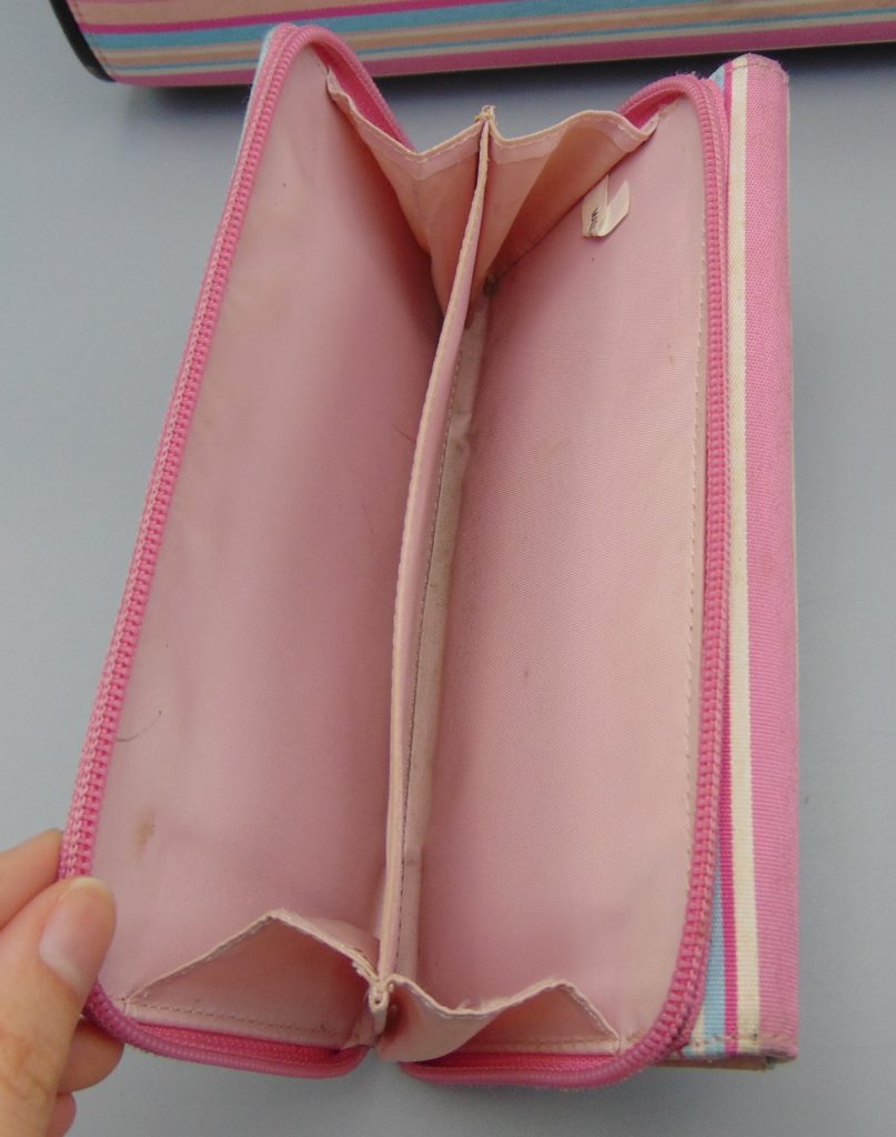 Kate Spade New York Pastel Pink/Orange/Blue/White Striped HandBag/Tote