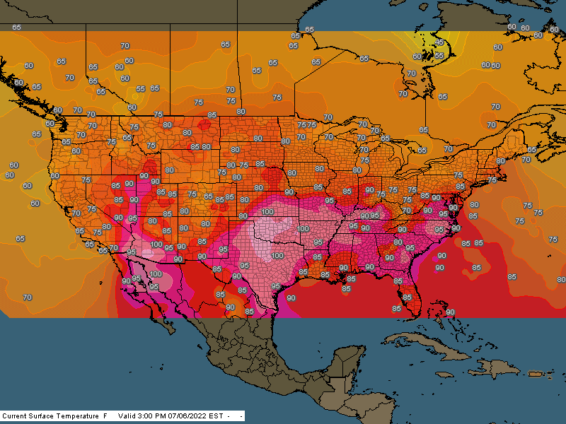 Tempest Weather Station Map KD4PYR Regional Observations