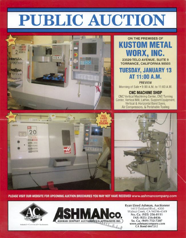 Kustom Metal Worx, Inc. [Onsite], Torrance, California 90505 K.D