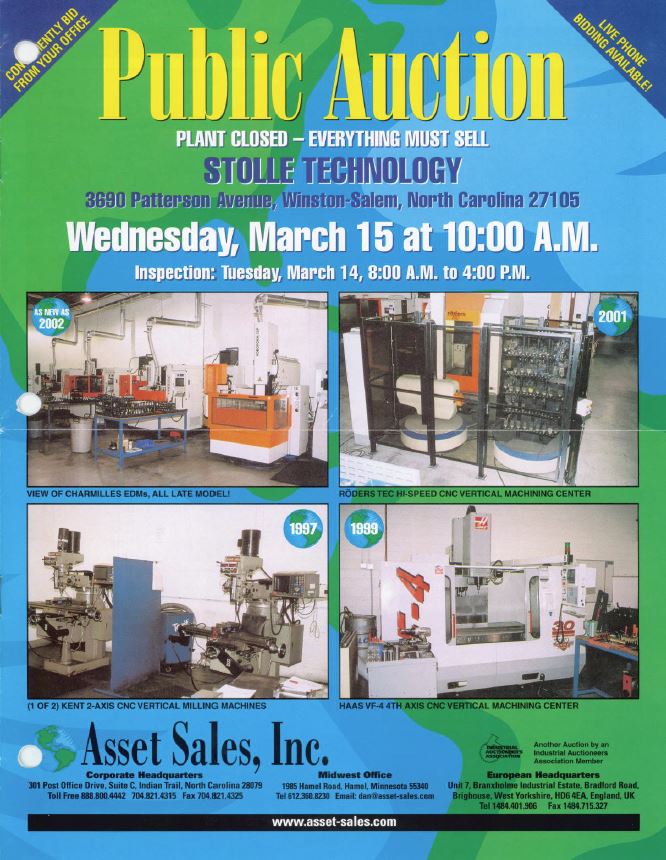 Stolle Technology [Onsite], WinstonSalem, North Carolina 27105 K.D