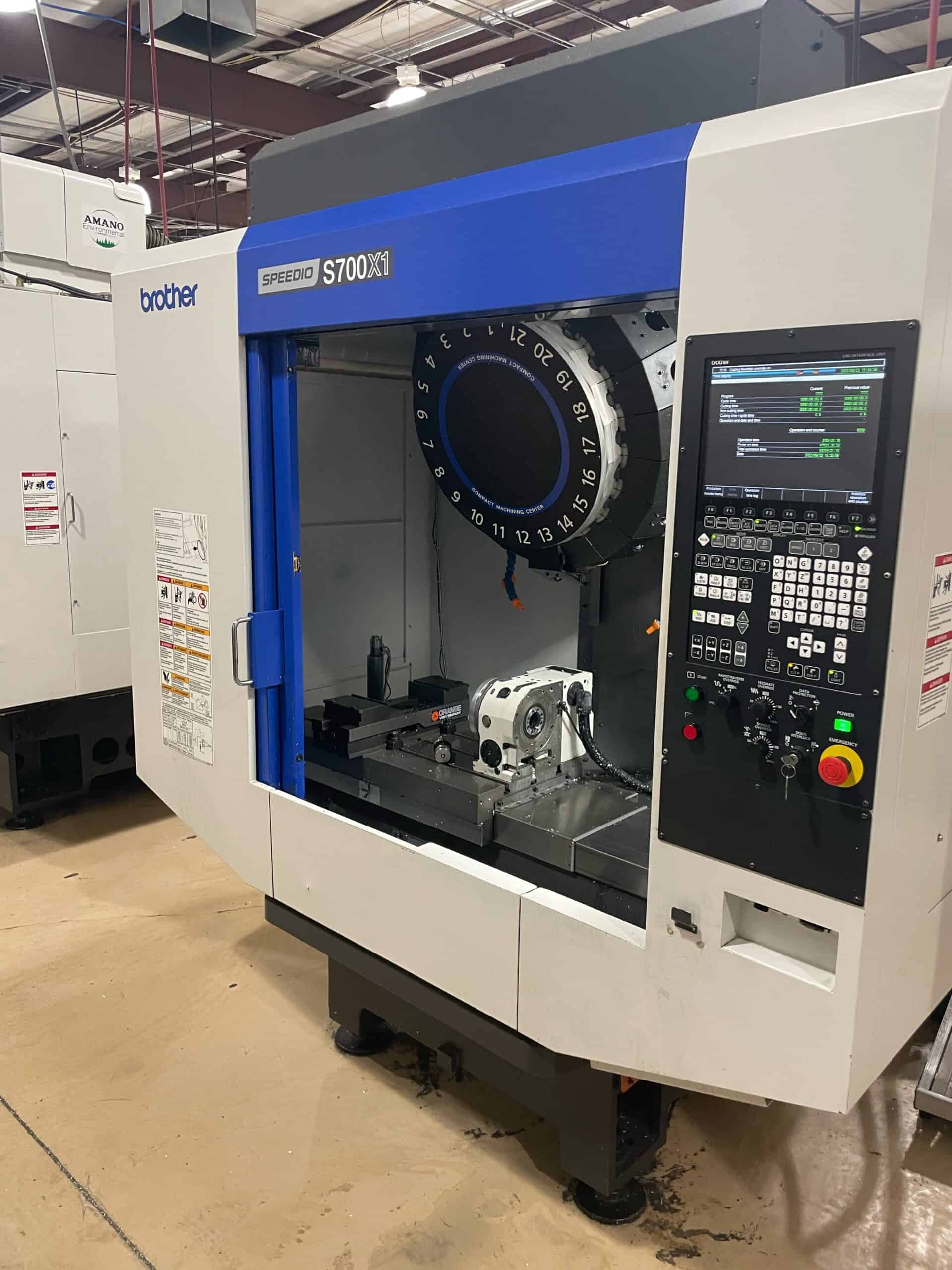 Used Brother Speedio S700X1 CNC Vertical Machining Center 8072004